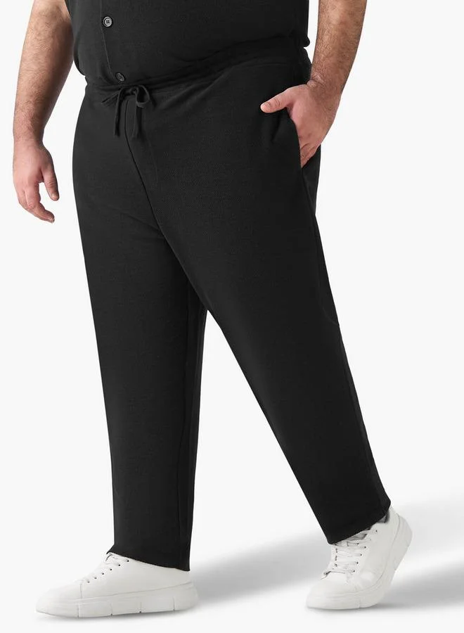 Maxim  Men Regular Fit Joggers with Drawstring Closure for Men | Best Price UAE